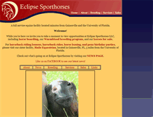 Tablet Screenshot of eclipsesporthorses.com